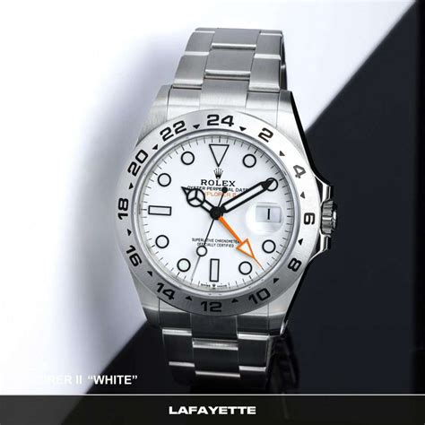 white rolex explorer ii|rolex explorer 2 226570.